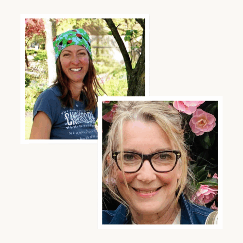 stacked photos of Lynn Leach and Carla Atherton